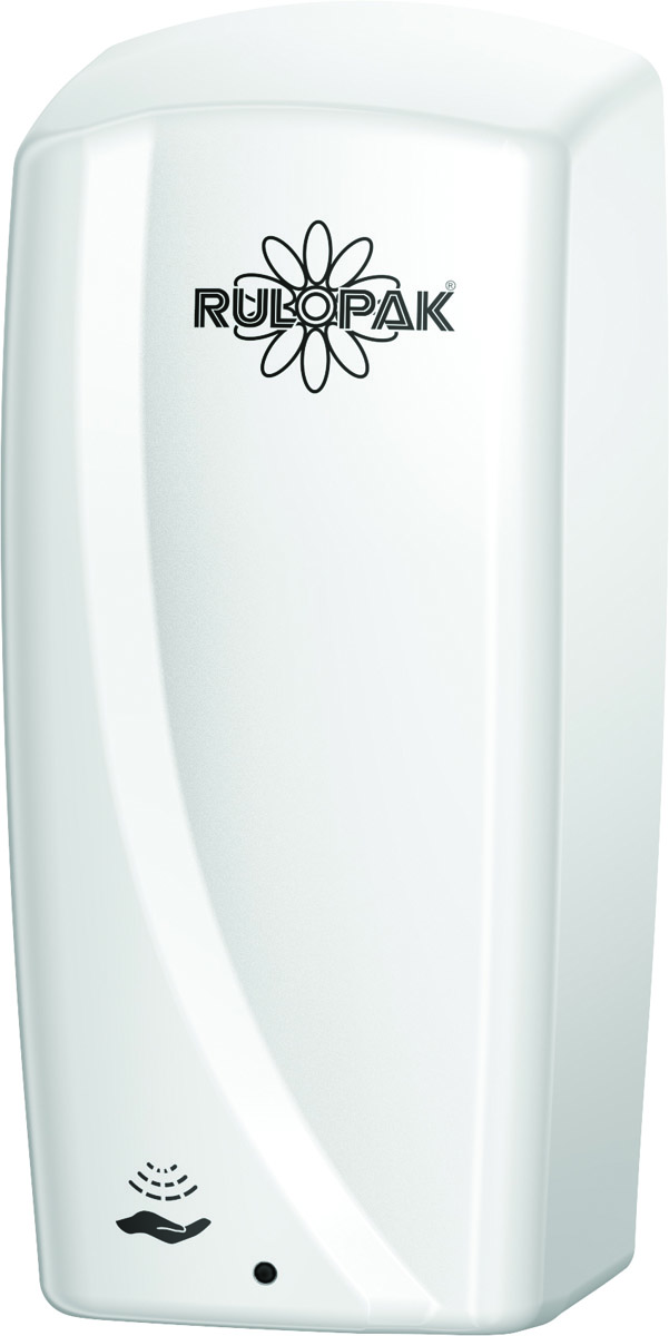 RULOPAK REKLAMLI K&Ouml;P&Uuml;K SABUN DİSPENSERİ (BEYAZ)