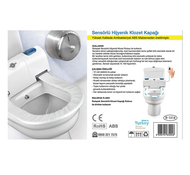 RULOPAK SENS&Ouml;RL&Uuml; HİJYENİK KLOZET KAPAĞI