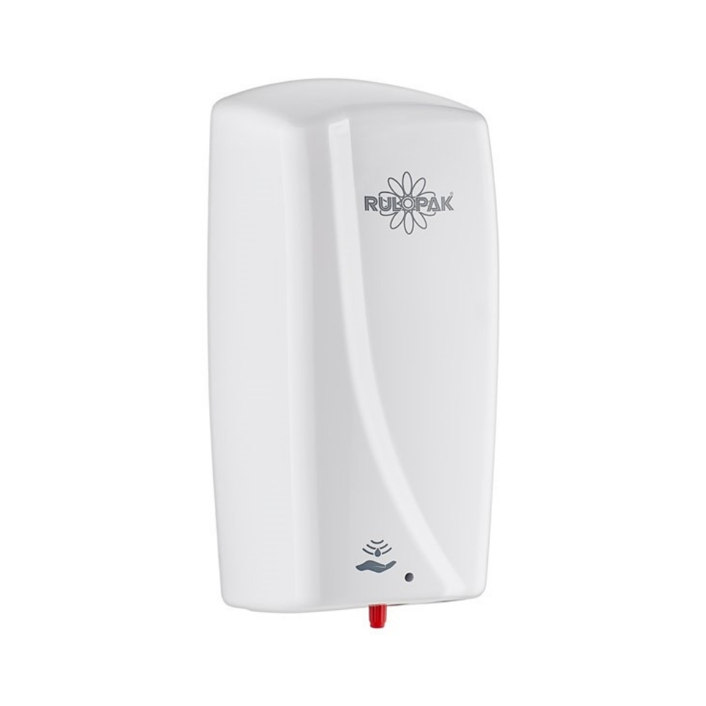 RULOPAK REKLAMLI K&Ouml;P&Uuml;K SABUN DİSPENSERİ (BEYAZ)